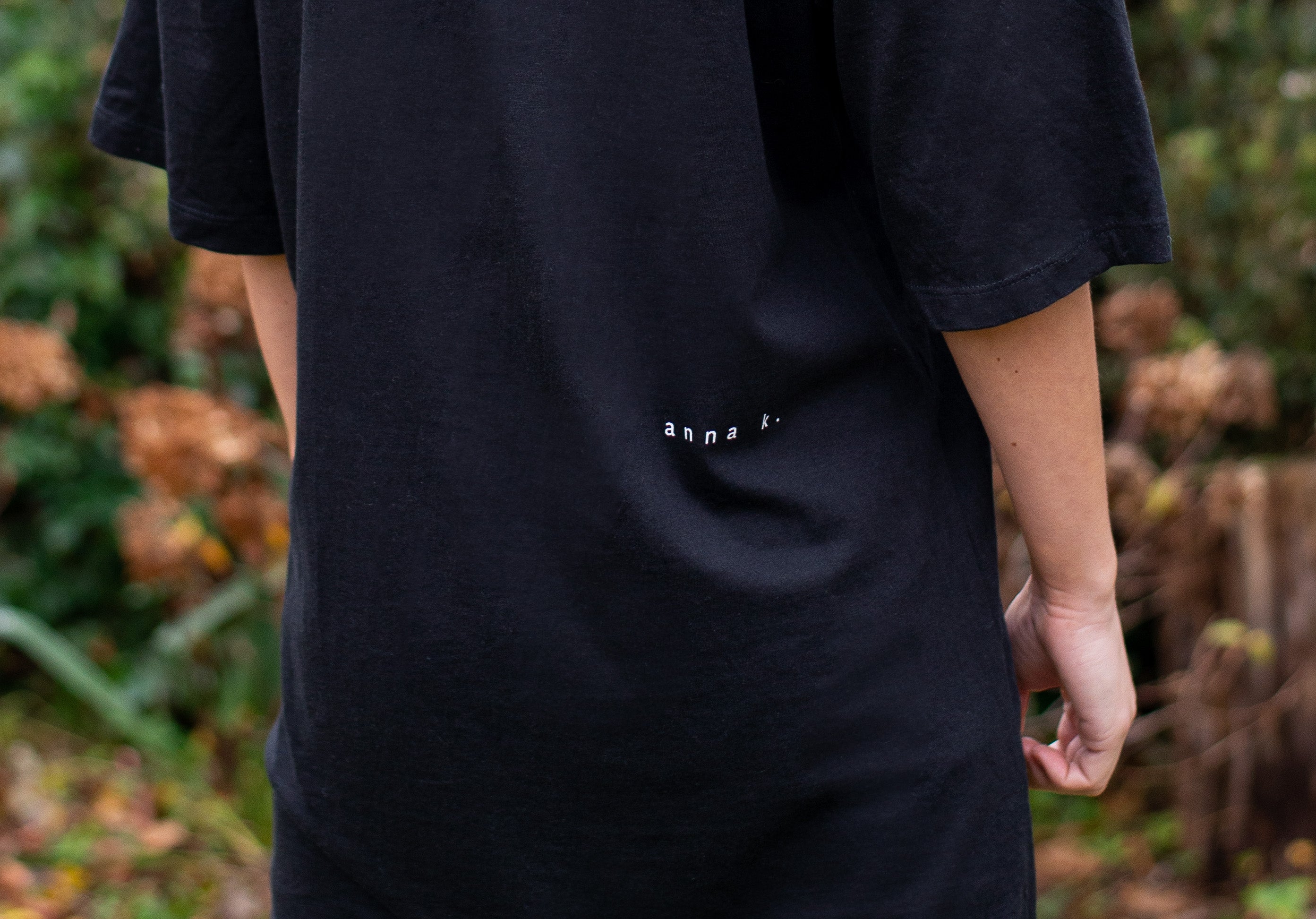Triko-šaty oversize Anna K. černé